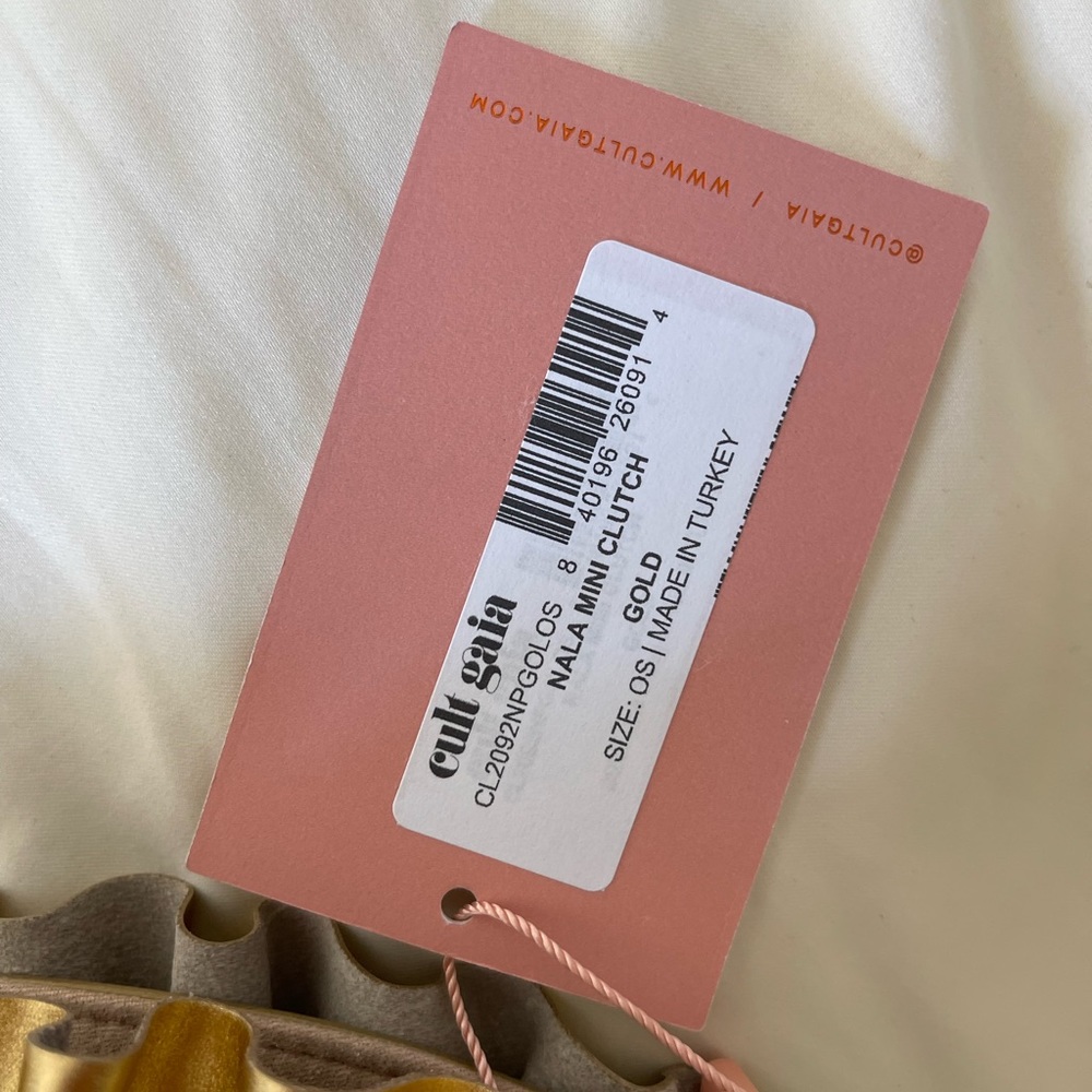 Gold Cult Gaia clutch
